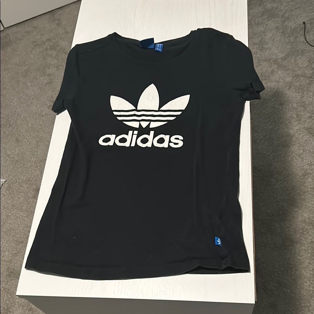 Adidas Black Crew Neck Short Sleeve T-Shirt